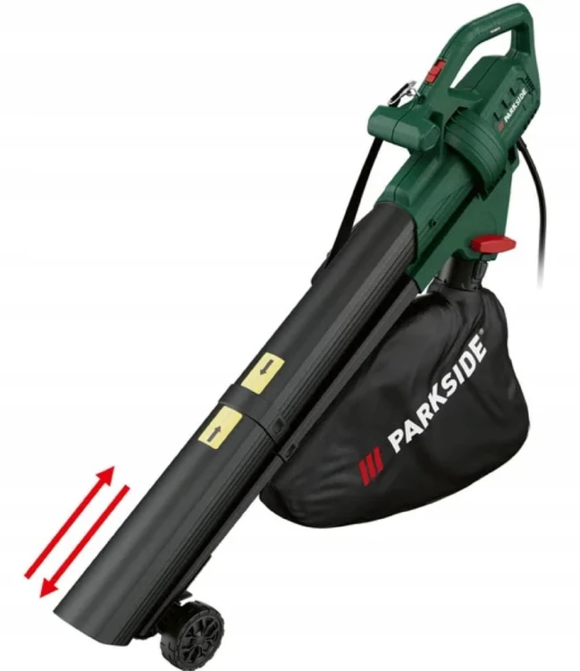Elektryczna dmuchawa do liści PARKSIDE odkurzacz i dmuchawa PLS 2600W 3w1