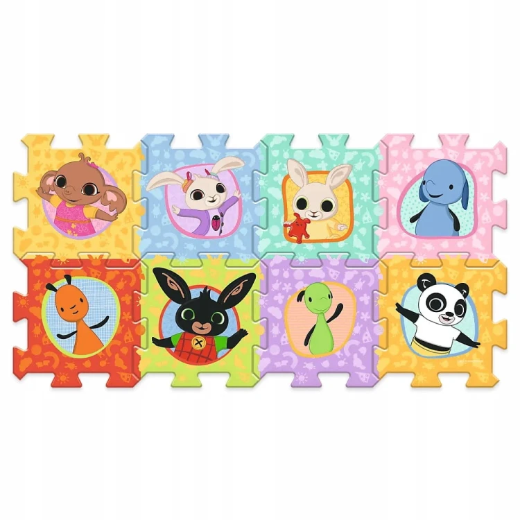 TREFL Puzzlopianka układanka dla malucha 0+ miękkie puzzle piankowe BING