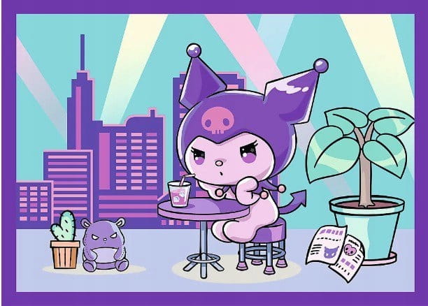 Puzzle 4 układanki Kuromi Dzień Kuromi Trefl puzzle 4+ najnowsza układanka